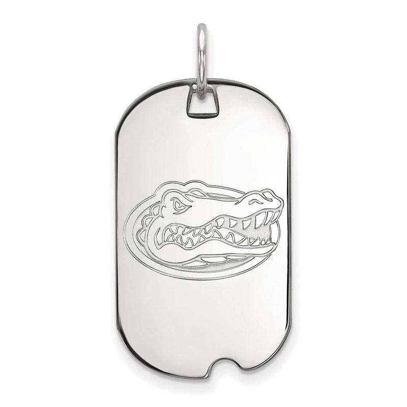 Sterling Silver U. Of Florida Dog Tag Pendant